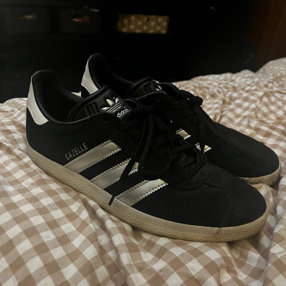 Adidas Gazelle Black and White Sneakers
